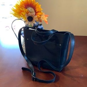 Portland Leather Good Mini Crossbody Tote